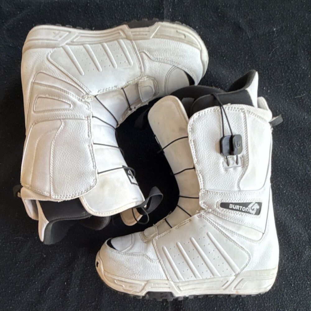Burton Moto Men's Snowboard Boots Lace Traditional White Size 7